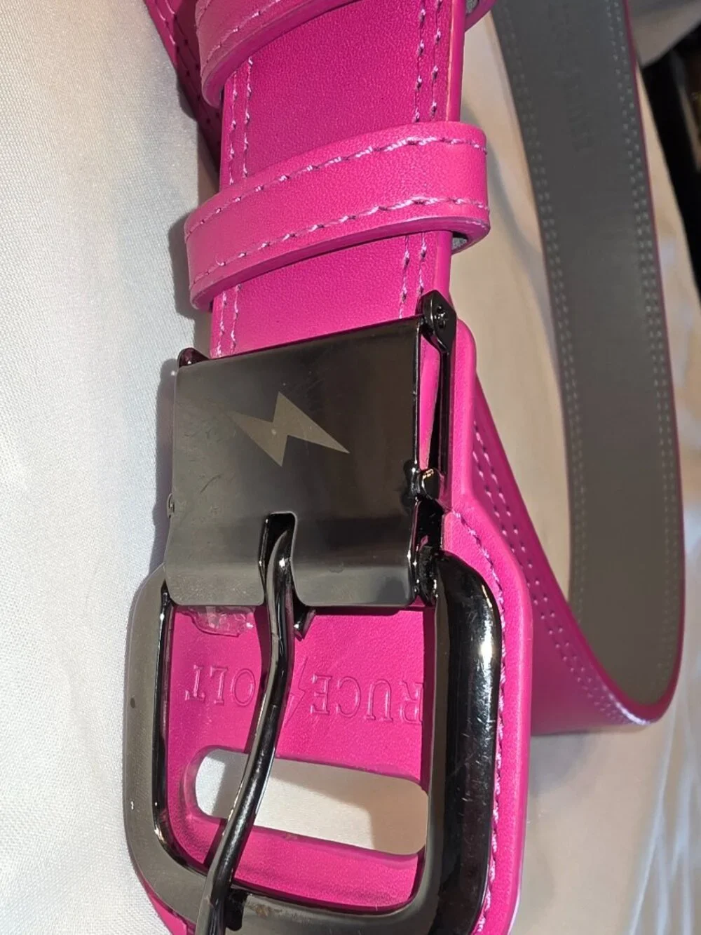 BRUCE BOLT Premium Pro Adjustable Baseball Softball Belt Youth Size Pink Sports
